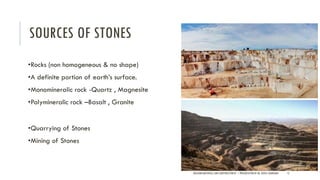 Source Material Rocks Stone and rocks - Building Materials and Construction | PDF
