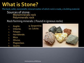 Stone as a building material | PPTX
