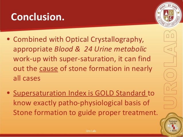 Stone disease evaluation in Pathology laboratory: Current 
