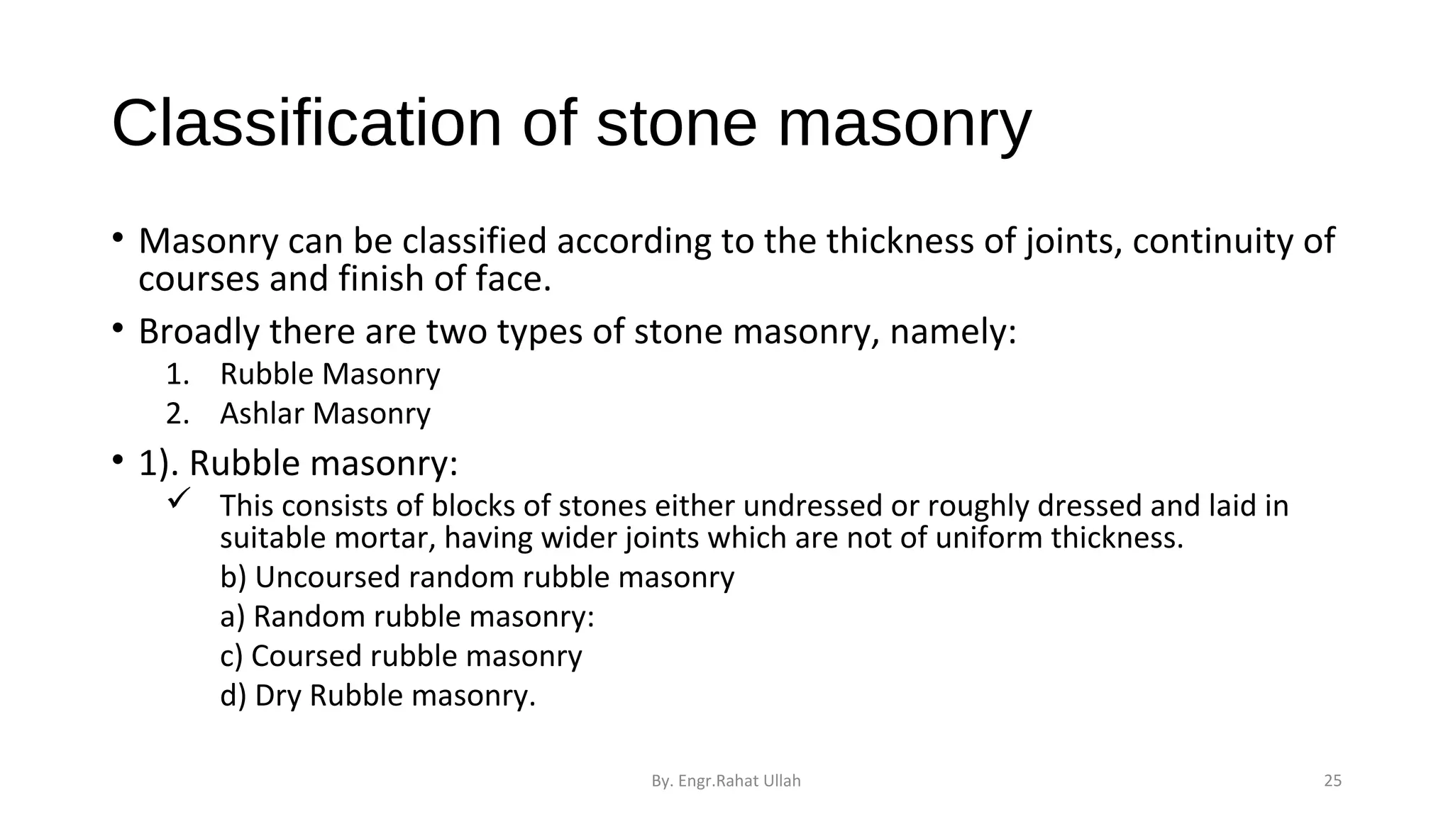 Stone masonry | PPT