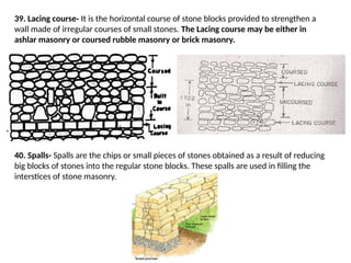 Stone Masonry DETAILS AND REFERENCES FOR DESIGN | PPTX