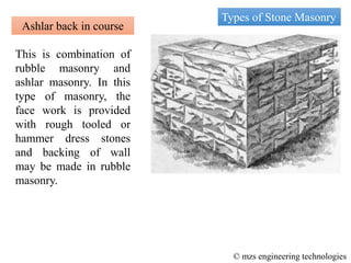Stone masonry | PPTX