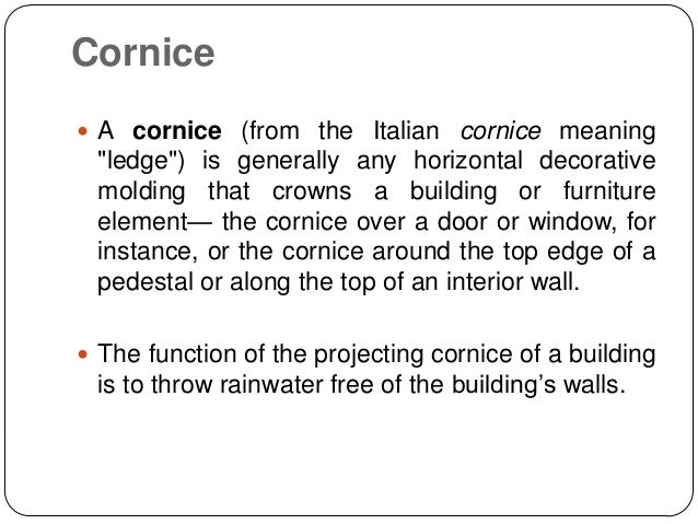 Types Of Cornice