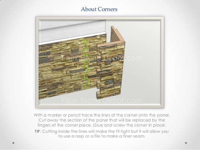 How To Install Diy Faux Stone Panels