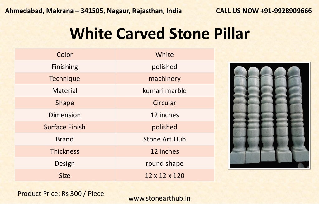 Stone Pillar and Balustrade Stone Art Hub