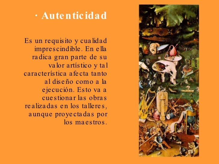CaracteríSticas De La Obra De Arte