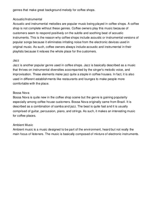 Stoner Music Types Of Music That Make Amazing Coffee Shop Music