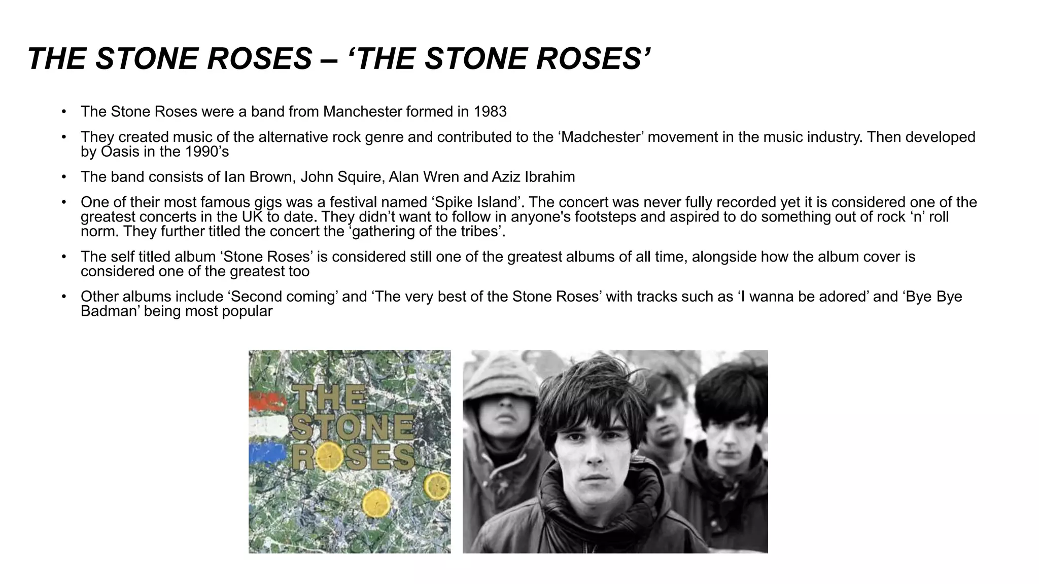 Stone roses case study | PPTX