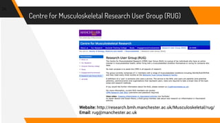 The University of Manchester Biomedical Research
Centre (BRC)
25
Website: https://www.manchesterbrc.nihr.ac.uk/public-and-...