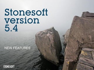 Stonesoft
version
5.4
NEW FEATURES
 