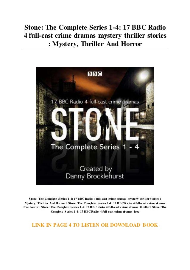 Stone The Complete Series 14 17 BBC Radio 4 fullcast crime dramas