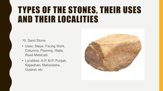 Stone Use Stone types and finishes | PPTX