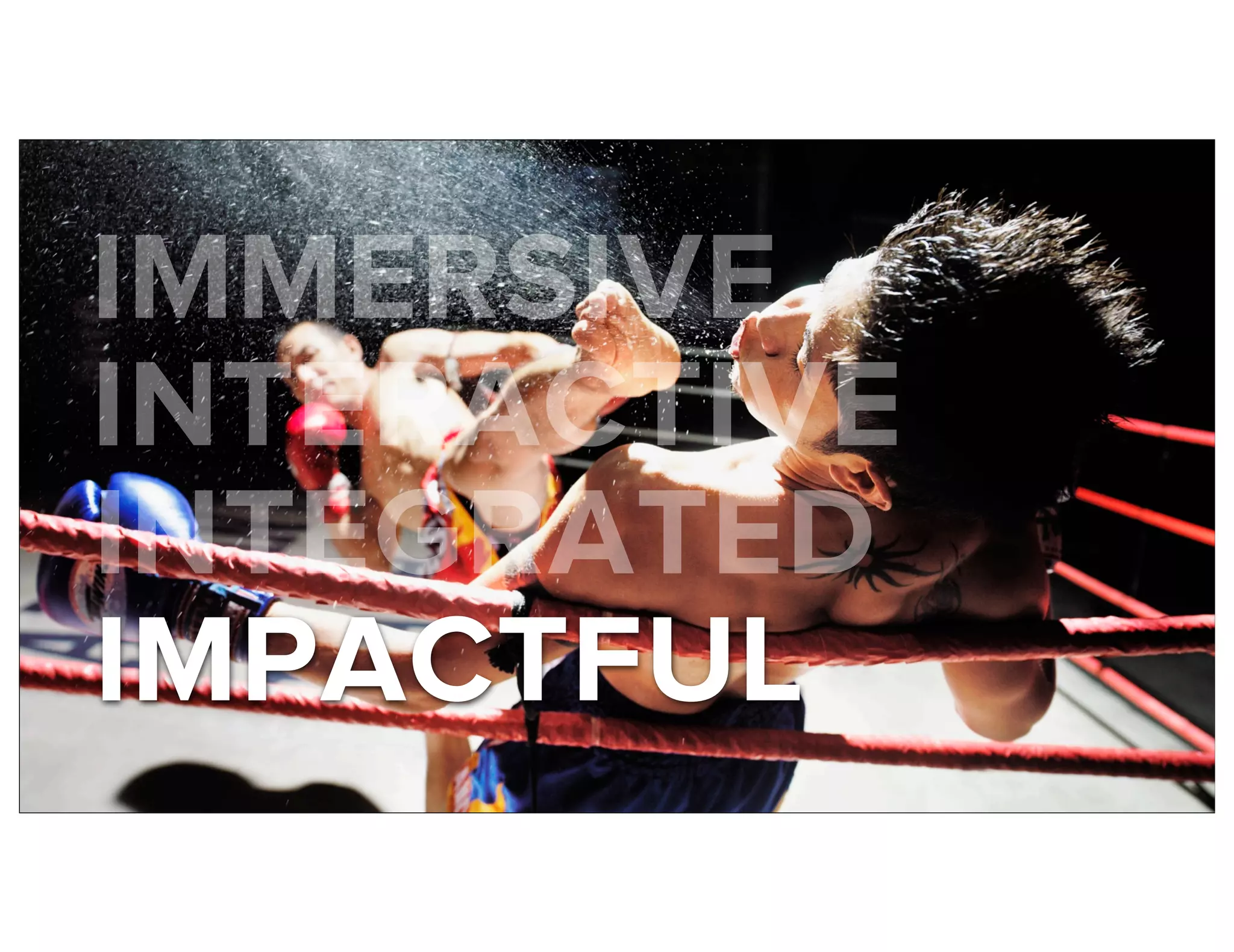 IMMERSIVE
INTERACTIVE
INTEGRATED
IMPACTFUL
 