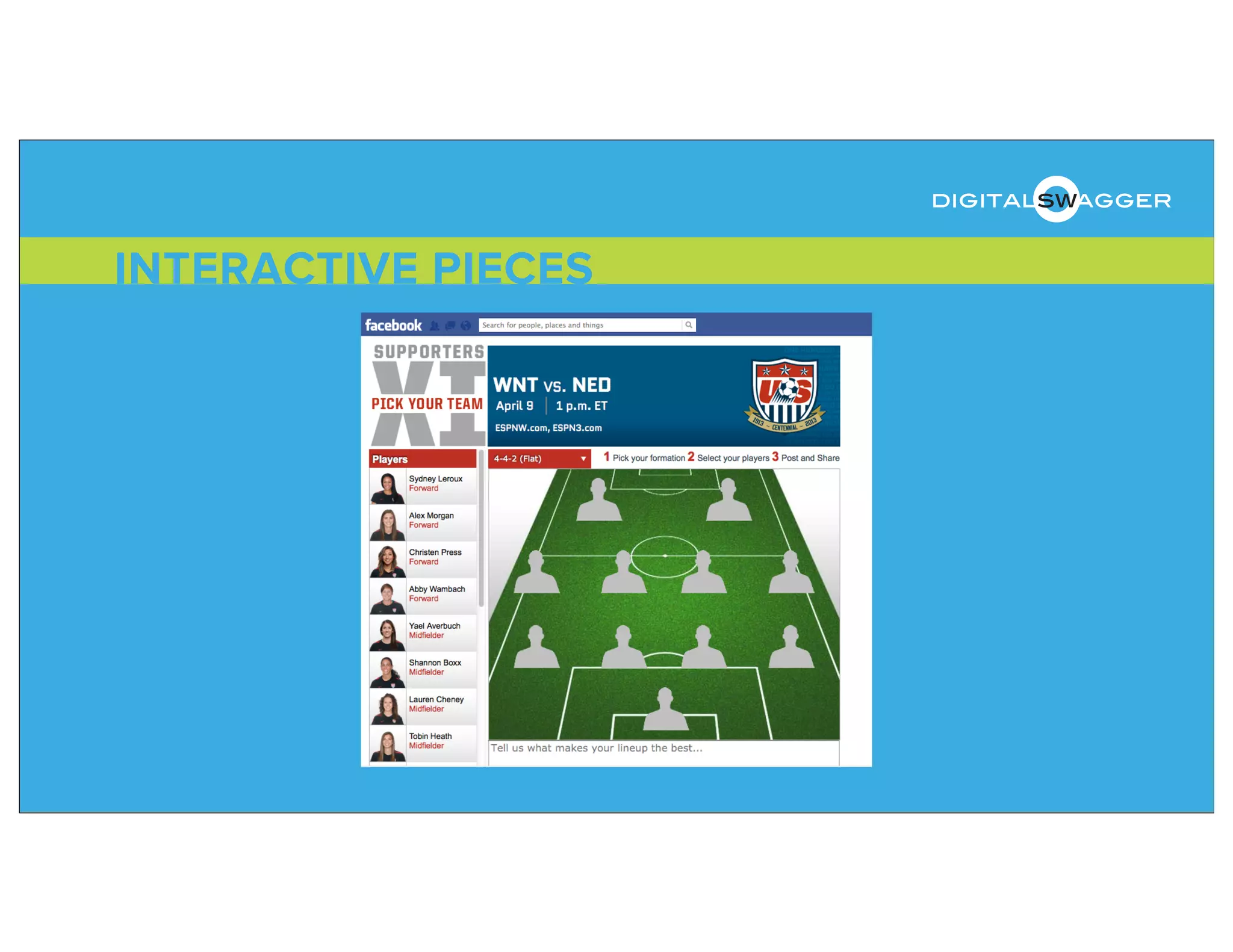 INTERACTIVE PIECES
digitalswagger
 