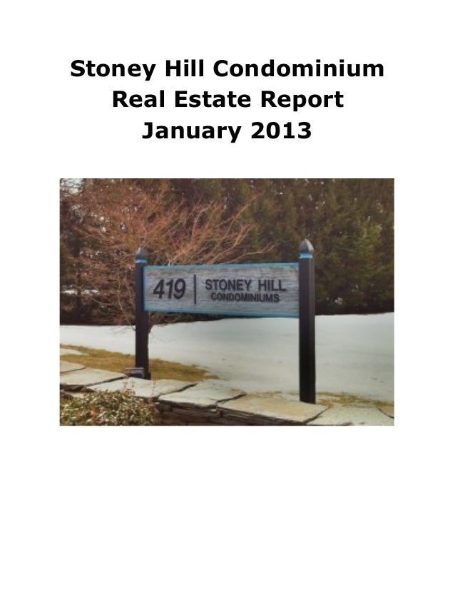 Stoney Hill Condominiums, Westfield, MA January 2013