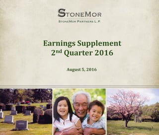 Earnings Supplement
2nd Quarter 2016
August 5, 2016
 