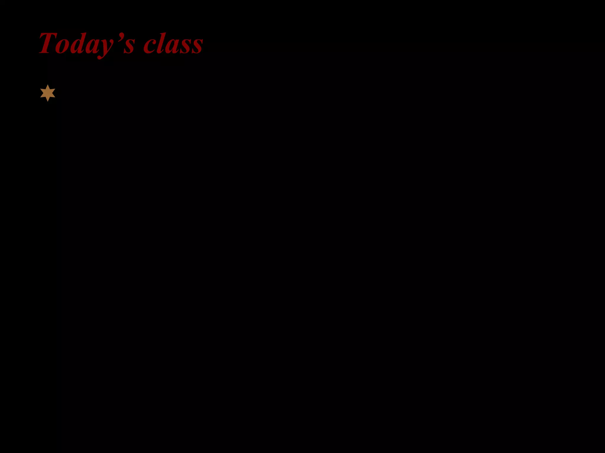 Today’s class
What factors may contribute to the
development of L2 interlanguage grammars?
 