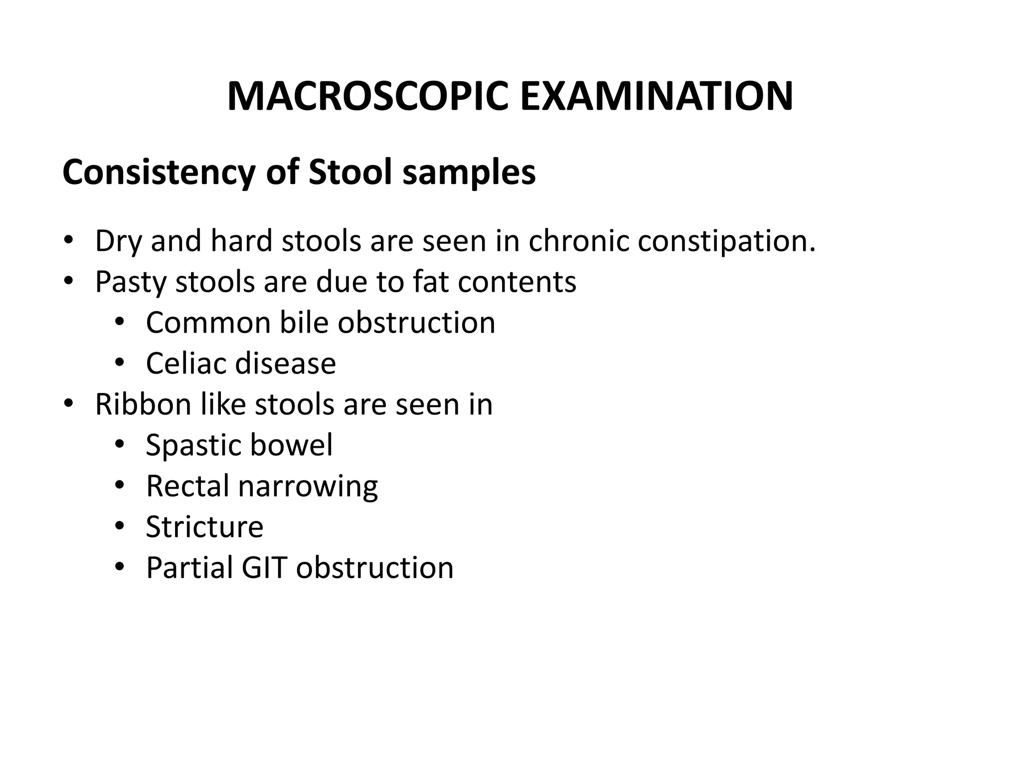 Stool Examination PPT