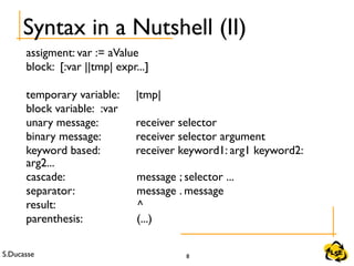 5 - OOP - Smalltalk in a Nutshell (b) | PPT