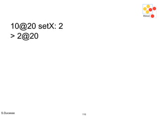 S.Ducasse 110
10@20 setX: 2
> 2@20
 