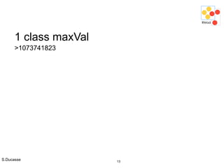 S.Ducasse 13
1 class maxVal
>1073741823
 