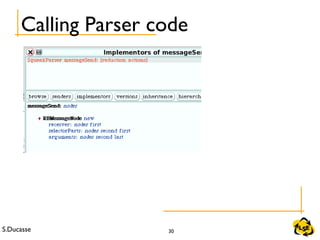 S.Ducasse 30
Calling Parser code
 