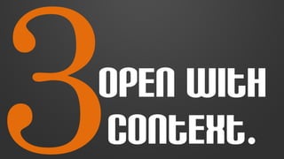 3OPEN with 
context. 
 