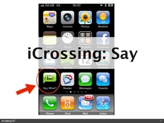 iCrossing: Say



                 37
 