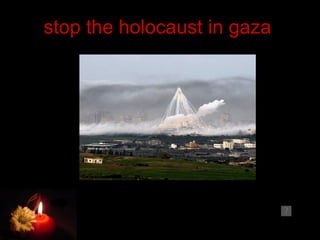 stop the holocaust in gaza 