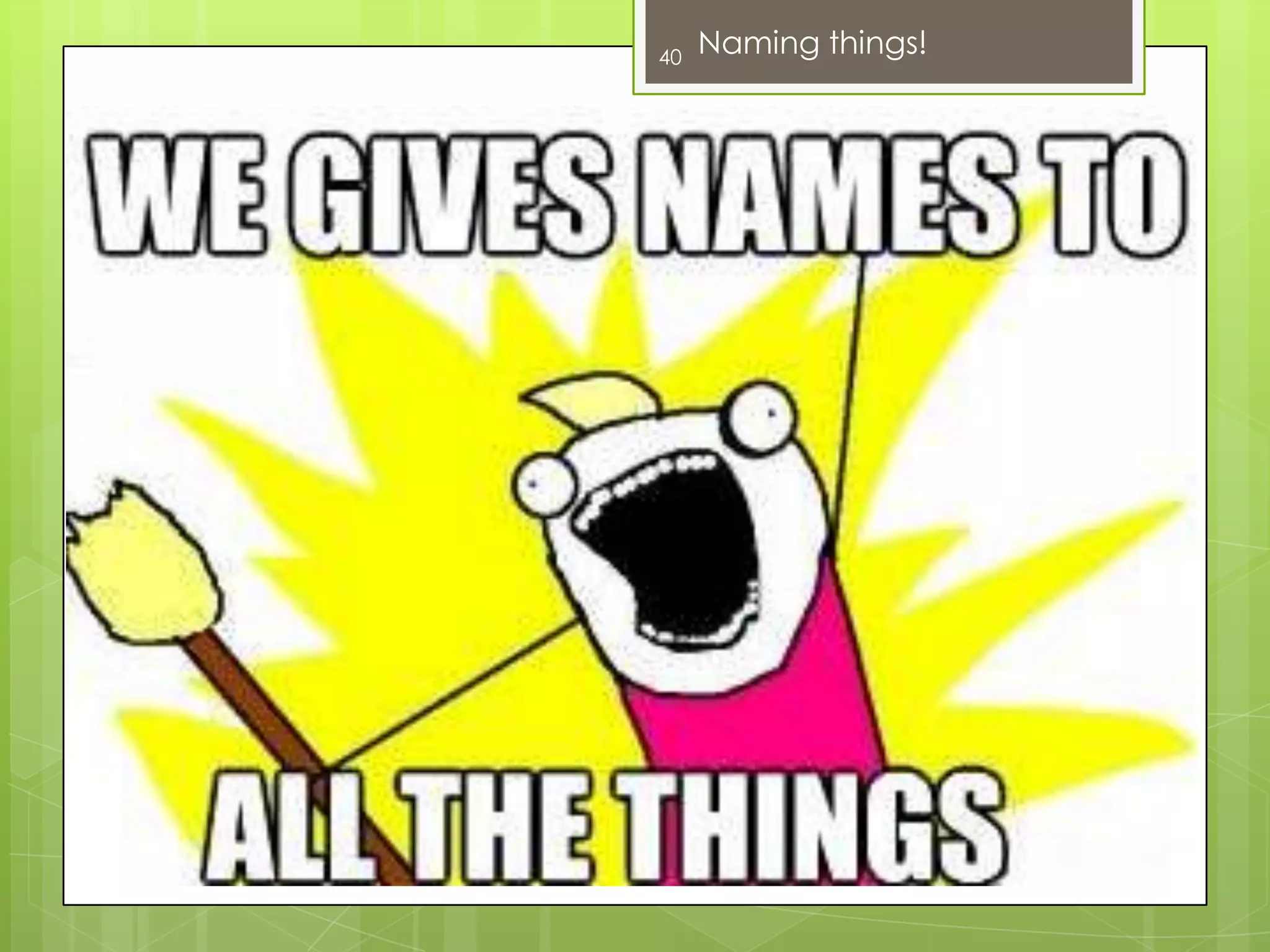What we need:29Clean Code?A way to WRITE to our codebase so that we are able to keep our READ costs low!Fearing we might break something leads to us not making necessary changes