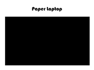 Paper Laptop
