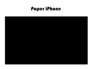 Paper iPhone
 