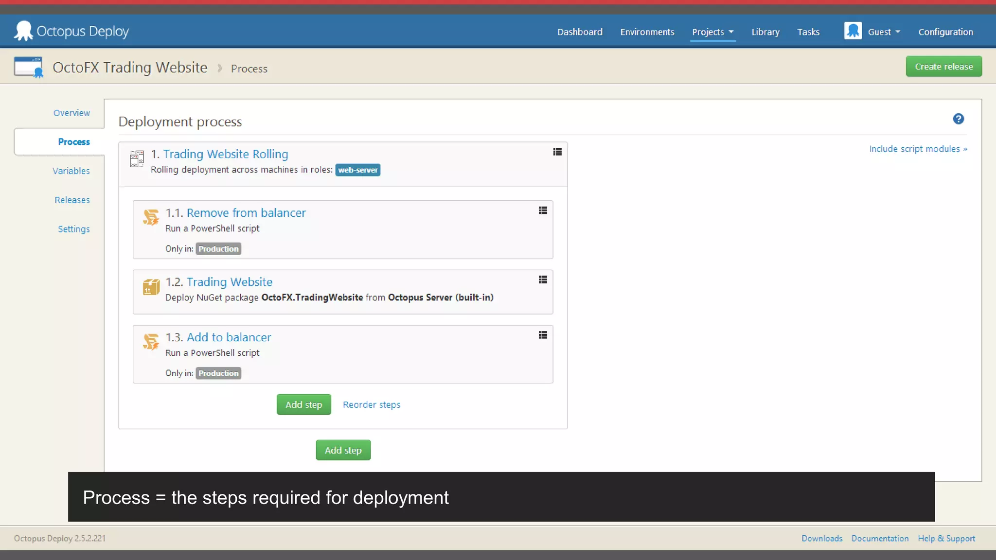 @damovisa | #dddmelb
Process = the steps required for deployment
 