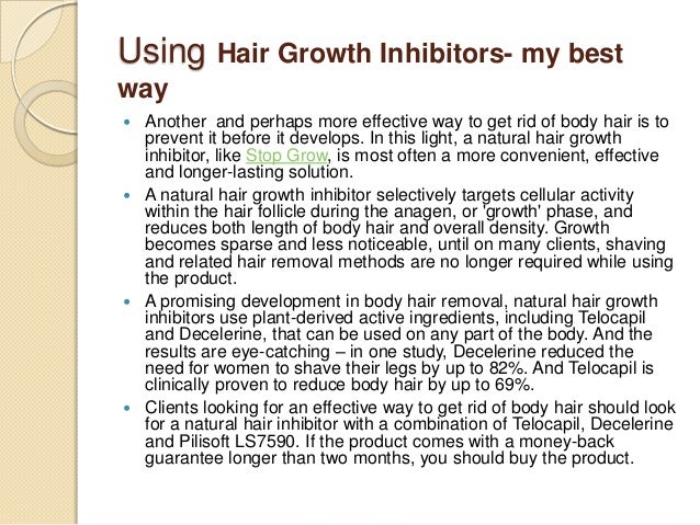 Stop Hair Growing