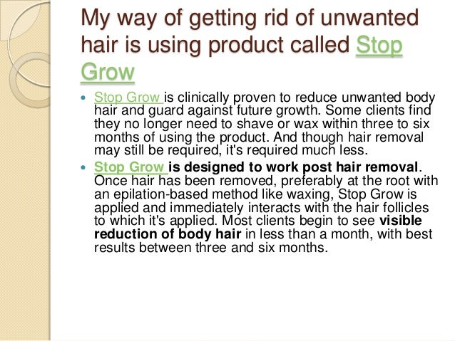 Stop Hair Growing