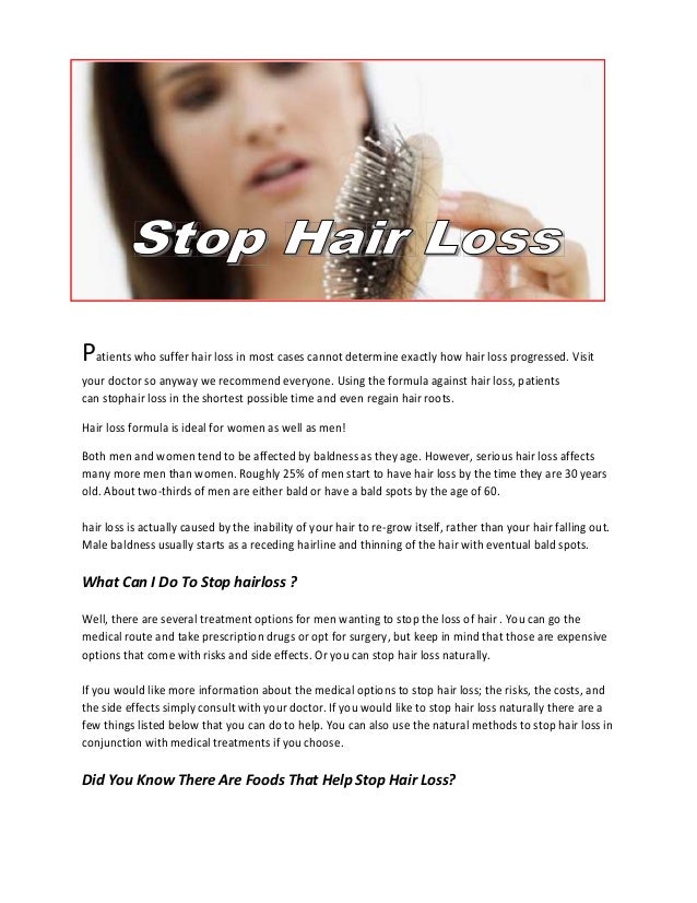 Stop Hair Loss
