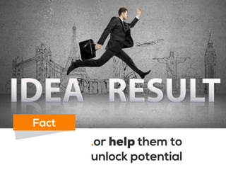 .or help them to
unlock potential
Fact
 