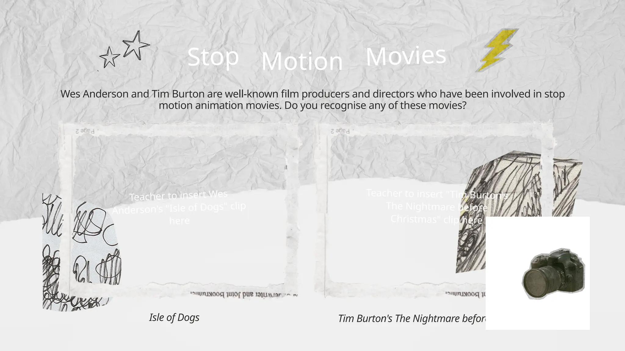 Stop Motion Animation Education Presentation in Grey White Collage ...