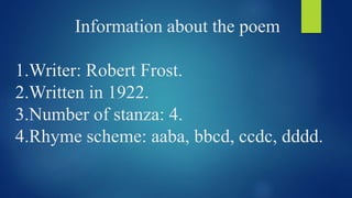 Stopping by woods | PPTX