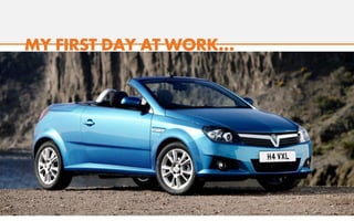 MY FIRST DAY AT WORK…
 