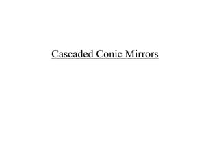 Cascaded Conic Mirrors

 
