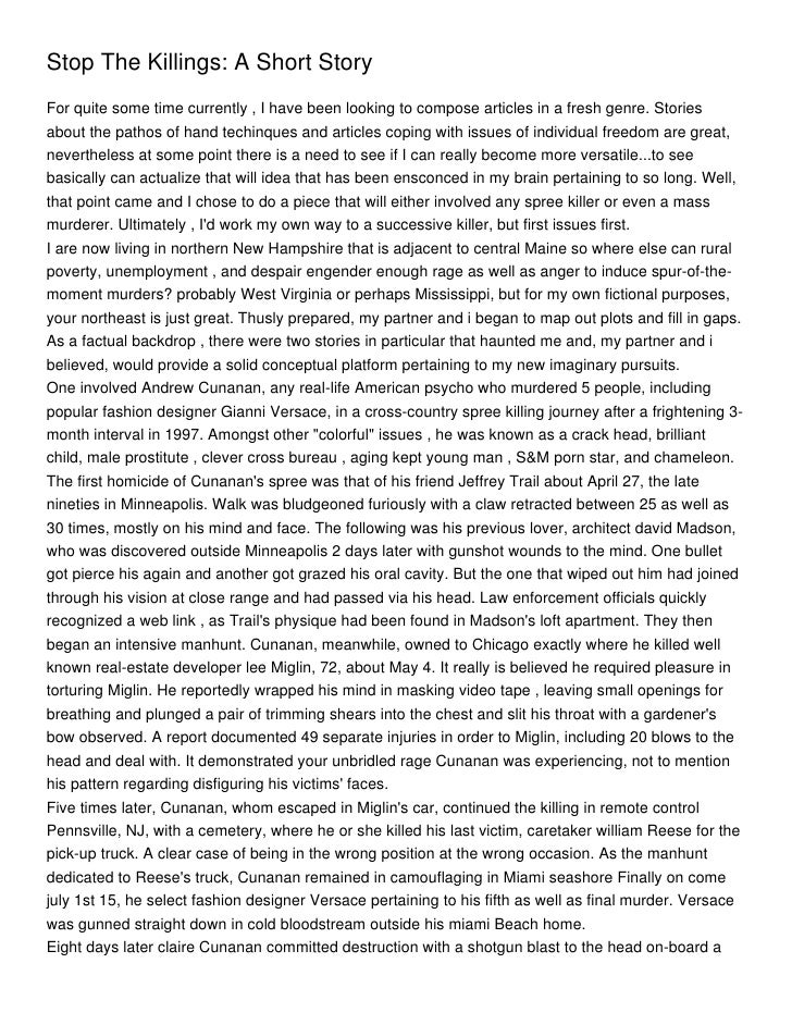 Stop The Killings_ A Short Story