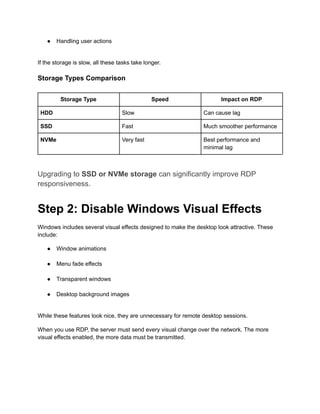 Stop the Lag 7 Detailed Steps to Make Your Windows RDP Server Lightning ...