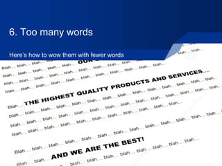 Why Use Many Words 10 min guide: Present with punch! Avoid the 8 common mistakes | PDF