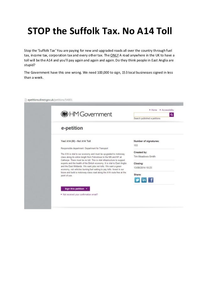 Stop the suffolk tax