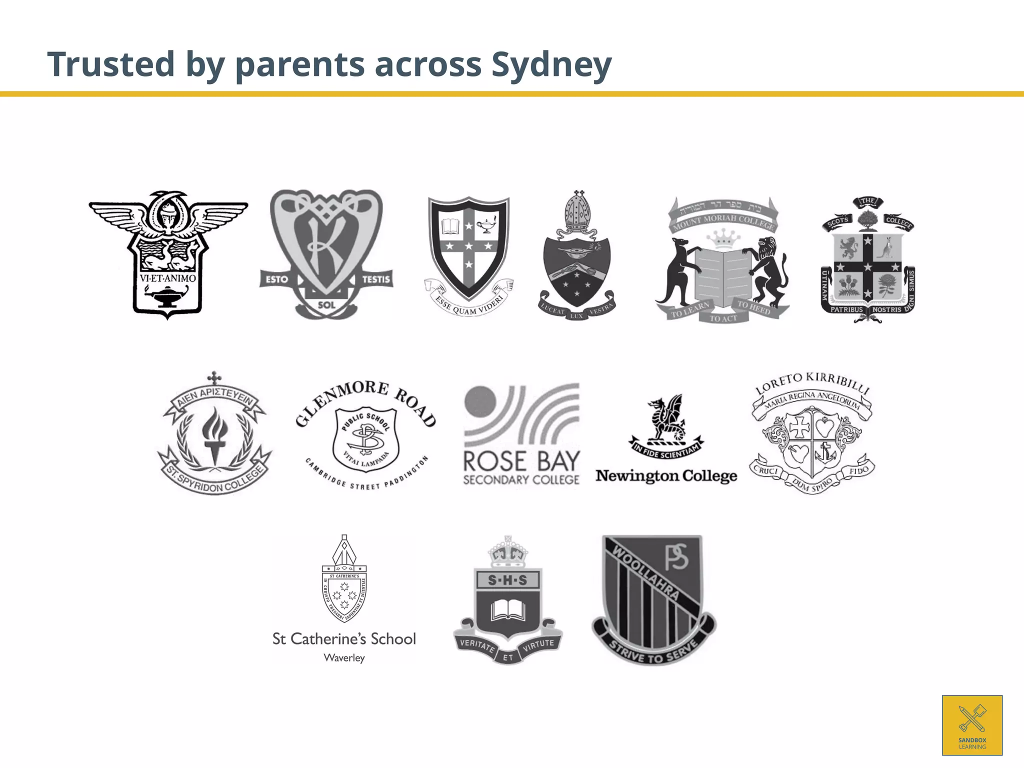 Trusted by parents across Sydney
 