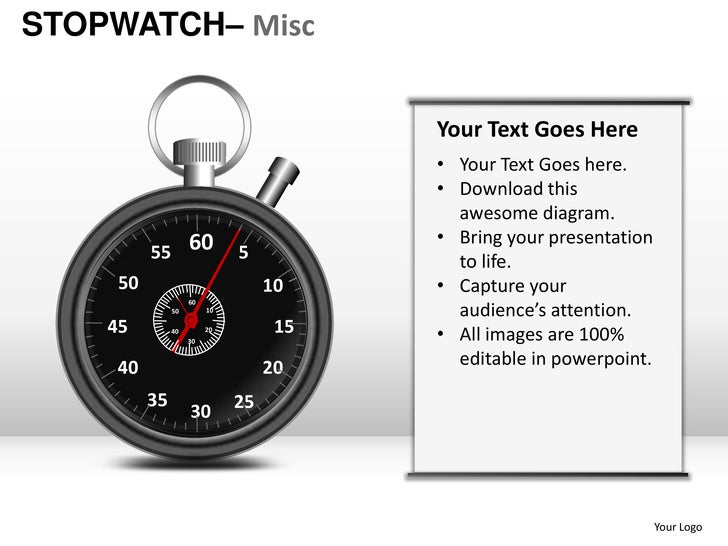 Stopwatch misc powerpoint presentation templates