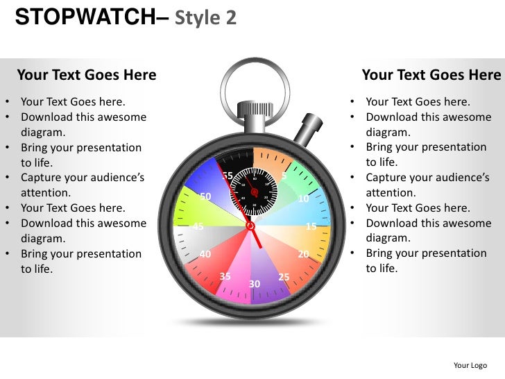 Stopwatch style 2 powerpoint presentation templates