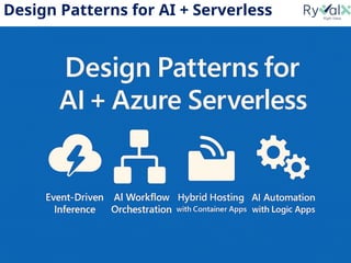 Stop Worrying, Start Wiring: Azure Serverless for the AI Era | PPTX