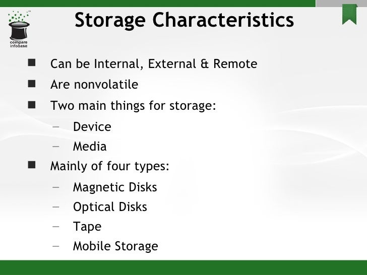 Storage and storage devices
